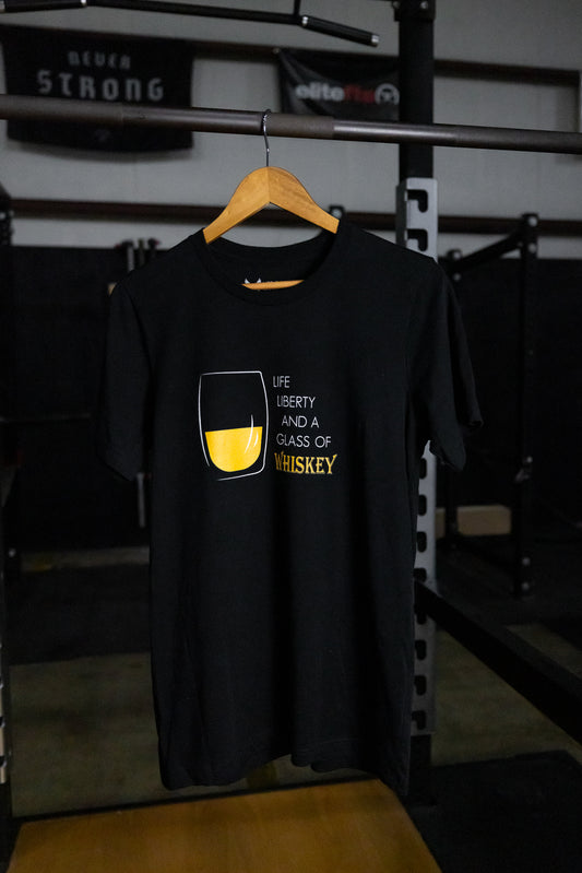Glass of Whiskey Triblend T-Shirt image 2