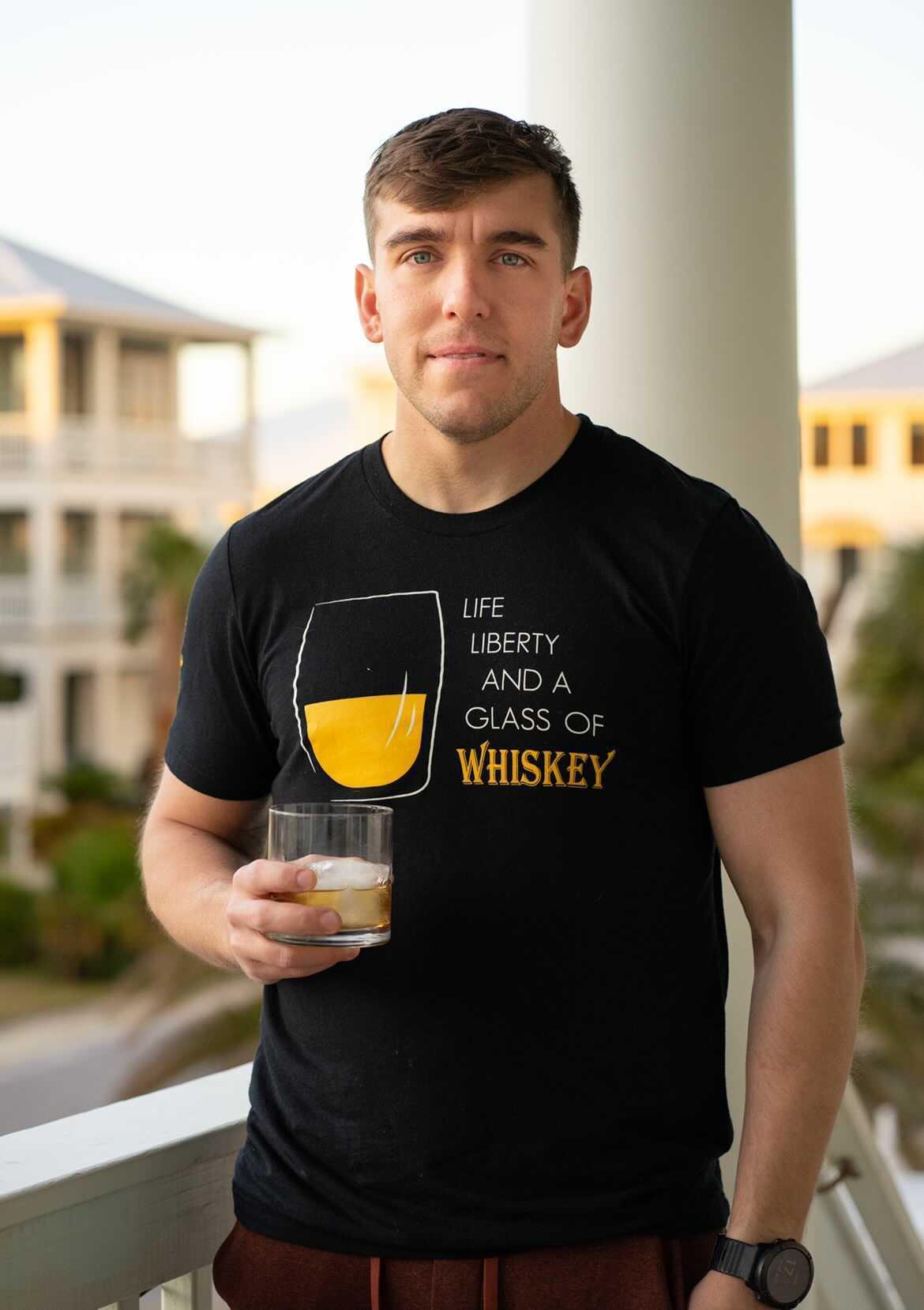 Glass of Whiskey Triblend T-Shirt