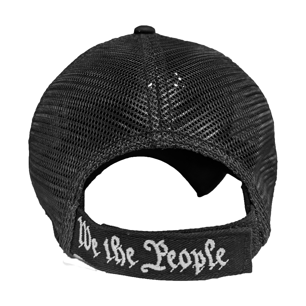 WE THE PEOPLE AMERICAN FLAG TRUCKER HAT