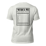 'Murica Nutritional Facts Patriotic T Shirt